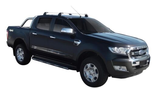 Ford Ranger/Raptor 2012-June 2022 Dual Cab Yakima Flush Roof Racks (pr) Silver (S7Y/K611) - Image 2