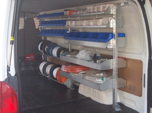 Electricians Shelving 2005-May2019 Hiace 2 bays x 1030mm - Image 4