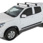 Holden Colorado Dual Cab / Isuzu D-Max 4dr Crew Cab TF 06/12 - 2020 Vortex Black Roof Racks (pr) (JA2420)
