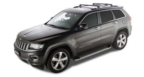 Jeep Grand Cherokee with chrome roof rails WK,WK2 2011-2021 Rhino-Rack Vortex Bars (pr) (RVP27) - Image 4