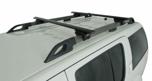 Nissan Pathfinder R51 with roof rails 07/2005-09/2013 Rhino-Rack Vortex Roof Racks (pr) (JA1936) - Image 2