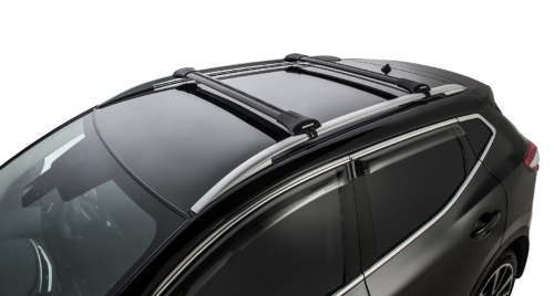 Subaru XV 5dr Hatch With Roof Rails Jan 2012 - May 2017 Rhino-Rack Vortex Stealthbar Roof rack Black (pr) (JA7954) - Image 2
