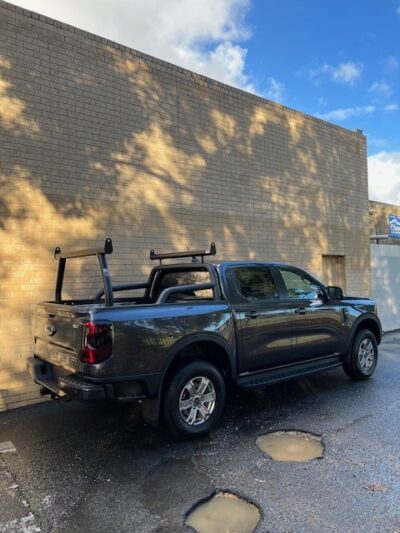 Ford Ranger Next Gen 2022 on Rear Trade Rack and Front Adaptor bar ...