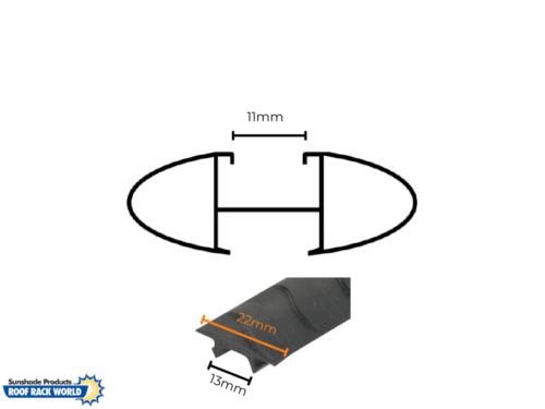 Rhino-Rack M626 Vortex Top Rubber Strip (4 Pack) - Image 4