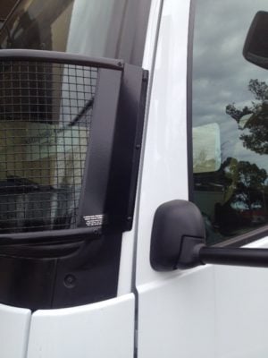 Mercedes Atego/Axor Black Windscreen Stone Protector - Image 2