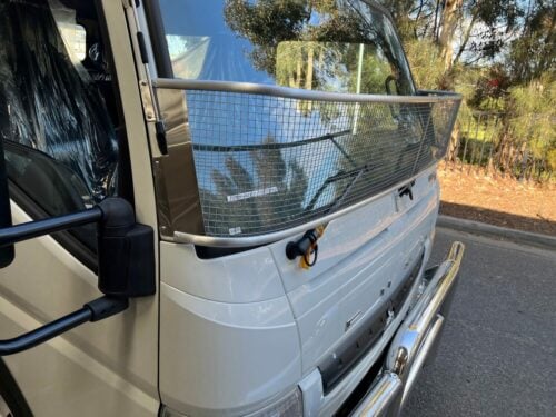 Mitsubishi/Fuso Canter 2006 on Wide Cab Windscreen Stone Protector - Roof Rack World