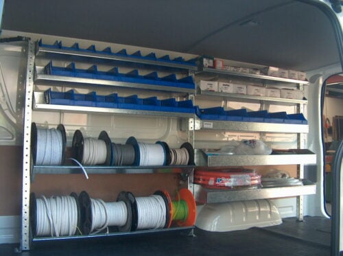 Electricians Shelving Kit Mercedes Vito 2 bays x 1030mm - Image 3