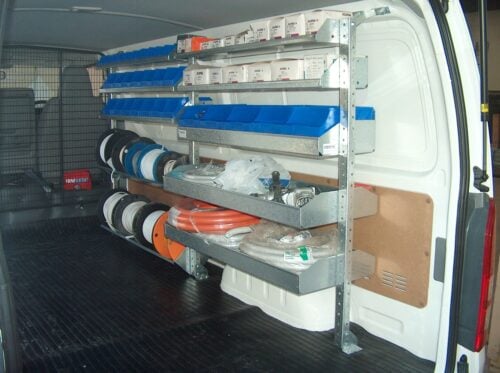 Electricians Shelving 2005-May2019 Hiace 2 bays x 1030mm - Image 3
