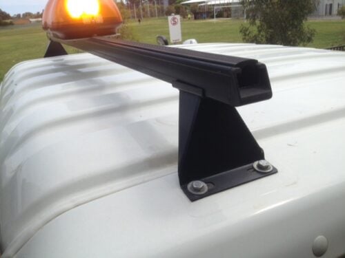 Truck Roof Rack Light Bar 2000mm with 2 x 150mm tall legs - Black