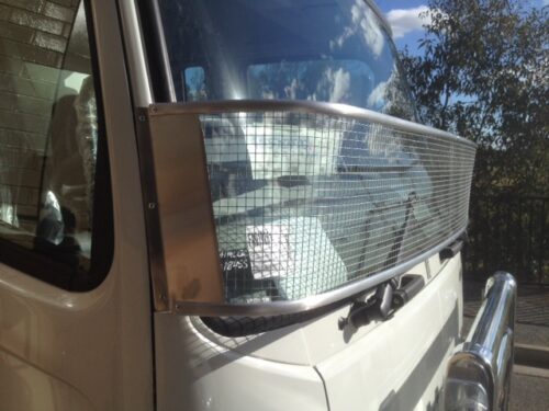 Toyota Coaster Bus 1993-2017 Silver Windscreen Stone Protector - Image 6