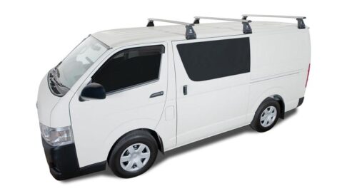 Toyota Hiace LWB 03/05-05/19 Rhino-Rack Vortex Roof Racks (3 bars) (JA2851) - Image 2