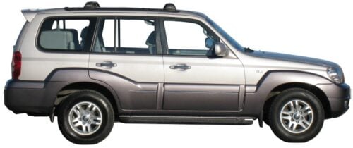 Hyundai Terracan 5 Door SUV 11/01-07/07 Yakima Flush roof racks (pr) (S9YK333W) - Image 2
