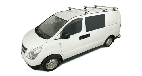Hyundai  iLoad & Imax 2008 - Sept 2021 Rhino-Rack Roof Racks (3 bars) (JA0890) - Image 2