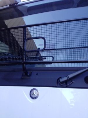 Mercedes Actros (with fuel efficiency flares) Black Windscreen Stone Protector - Image 6