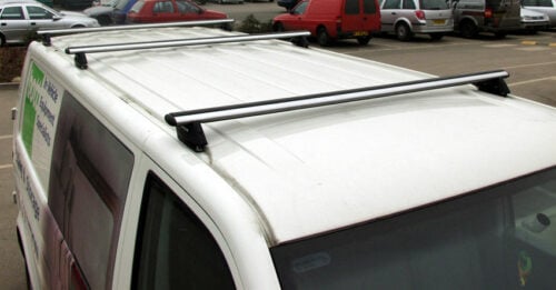 Volkswagen Transporter 2dr Van LWB (Low Roof) T5, T6 2004on KRS Roof Racks (4 bars) (DKT5) - Image 7