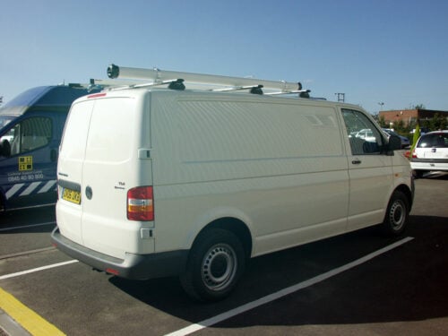 Volkswagen Transporter 2dr Van LWB (Low Roof) T5, T6 2004on KRS Roof Racks (4 bars) (DKT5) - Image 6