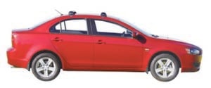 Mitsubishi Lancer Sedan & Hatch CJ 09/08on Yakima Roof Racks (pr) (S4Y/K170W) - Image 2