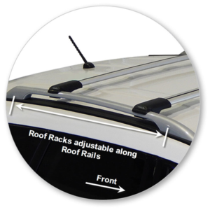 Nissan Pathfinder R52 with roof rails 10/2013-11/2022 Yakima Roof Racks (pr) (S56Y) - Image 2