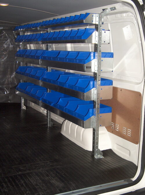Plumbers Shelving Kit Renault Trafic 2 bays x 1030mm - Image 5