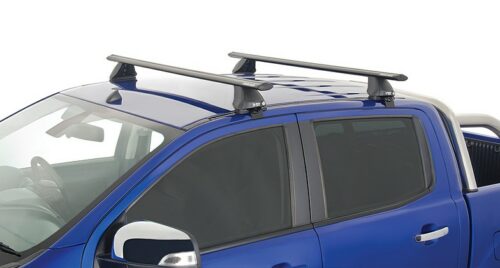 MAZDA BT50 Gen2 Dual Cab 1/2011-12/2020 Sportz 2500 Black 2 Bar Roof Rack (JC-04509) - Image 5