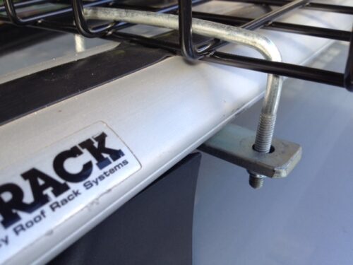 Roof Rack Basket U-Bolt kit (75mm) with nyloc nuts (x4) - Image 6