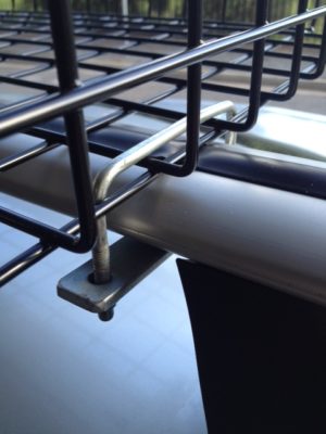 Roof Rack Basket U-Bolt kit (75mm) with nyloc nuts (x4) - Image 4