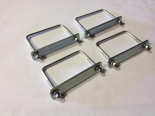 Roof Rack Basket U-Bolt kit (75mm) with nyloc nuts (x6) - Image 2