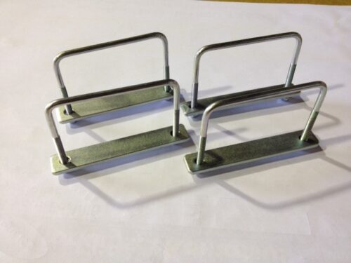 Roof Rack Basket U-Bolt kit (75mm) with nyloc nuts (x4) - Image 3
