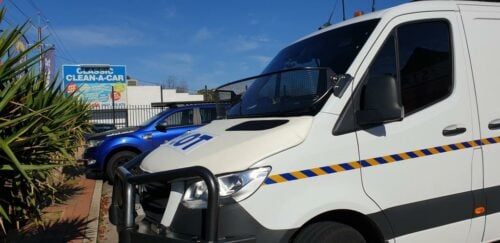 Mercedes Sprinter Black 300mm (wide cab) Windscreen Stone Protector (wide cab) - Image 6