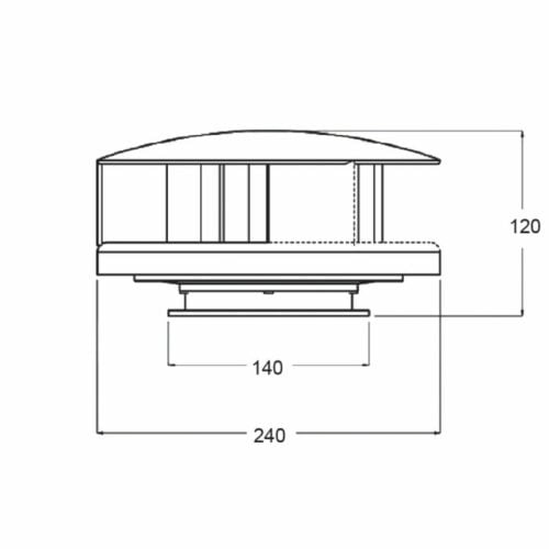 Work Van Rotating Roof Vent with Domed Top - Image 6