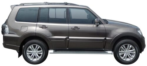 Mitsubishi Pajero SWB/LWB (With Roof Rails) NP-NX Yakima Roof Racks (pr) Black (S46YB) - Image 2