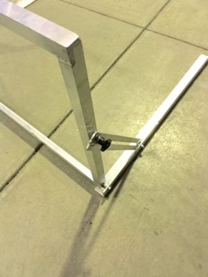 Wide Load Sign Lifting Alloy Frame 1200 x 600mm - Image 4