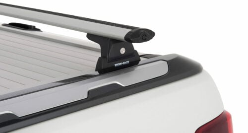 Ford Ranger Wildtrak 2012 - June 2022 Silver Vortex Roof Racks fit in Factory Tracks on shutter (JA6217) - Image 3