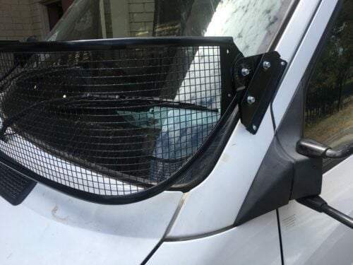 Mercedes Sprinter Black 300mm Windscreen Stone Guard - Image 8