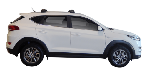 Hyundai Tucson (Steel roof) 5 Door SUV Jan 2016 - Jul 2018 with Flush Rails Yakima Roof racks (pr) (S26Y/K1129) - Image 3
