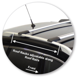 Nissan X-Trail T32 (with roof rails) 03/2014-12/2022 Yakima Roof racks (pr) (S54Y) - Image 2