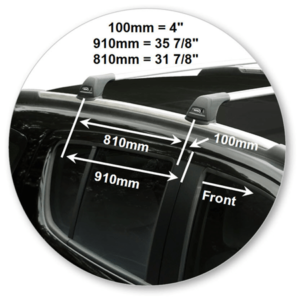 Holden Colorado 7/Trailblazer 4dr SUV With Flush Rails 12/12on Yakima Flush roof racks (pr) (S25Y/K682W) - Image 2