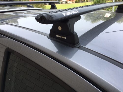 RAM 1500/2500/3500 4dr Ute Crew/Mega Cab Jan 2010 on Rhino-Rack Black Vortex Ditch Mount 2 bars (JA7942) - Image 2