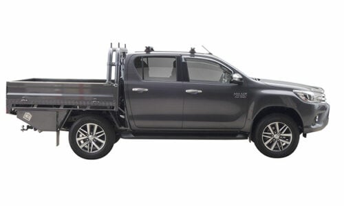 Toyota Hilux 4dr Ute Double Cab 10/15on Yakima Lock n Load 2 Bar Roof Rack (9813516/8000143/8000321) - Image 2