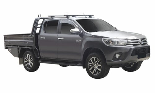 Toyota Hilux 4dr Ute Double Cab 10/15on Yakima Lock n Load 2 Bar Roof Rack (9813516/8000143/8000321) - Image 3