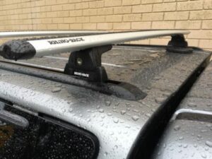 Flexiglass FlexiXover Canopy Vortex RLT600 Trackmount Black 2 Bar Roof Rack (JA8104) - Image 2