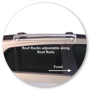 Kia Sportage 2021-onwards with open rails Silver Yakima Bars (S45Y) - Image 3