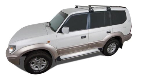 Toyota Land Cruiser 4dr 4WD 80 Series 05/90-03/98 Rhino-Rack Vortex Roof Racks (2 bar) (JA2617) - Image 2