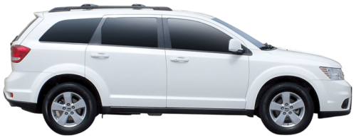 Dodge Journey 4dr SUV With Roof Rails 09/08-10/16 Yakima 2 bar roof rack Black (S46YB) - Image 6
