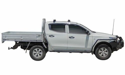 Mitsubishi Triton MQ/MR Dual Cab 2015-Jan2024 Yakima Lock n Load Roof Racks (pr) (9813516/8000143/8000330) - Image 6