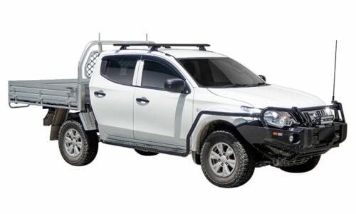 Mitsubishi Triton MQ/MR Dual Cab 2015-Jan2024 Yakima Lock n Load Roof Racks (pr) (9813516/8000143/8000330) - Image 5