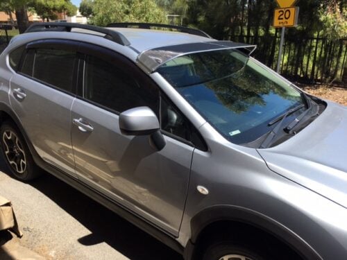 Sunvisor Subaru XV 2012on Mesh Windscreen Sunvisor - Image 2