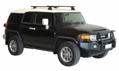 Toyota FJ Cruiser 2dr SUV With Roof Rails 03/11on Yakima Lock n Load Roof Racks (pr) (9813517/8000314/9800304) - Image 2