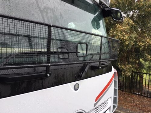 Mercedes Actros/Arocs (Wide Cab) Black Windscreen Stone Protector - Image 5
