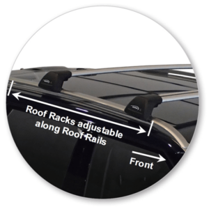 Land Rover Range Rover Evoque 5dr SUV With Roof Rails Nov 2011on Yakima Flush Roof Racks Black (pr) (S8YB/K328) - Image 3
